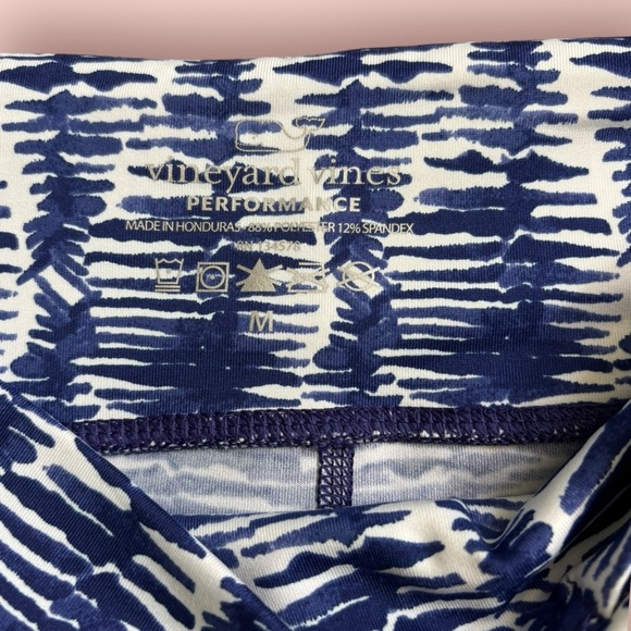 Vineyard Vines Watercolor Lines Printed Performance Leggings size M - Picture 4 of 4